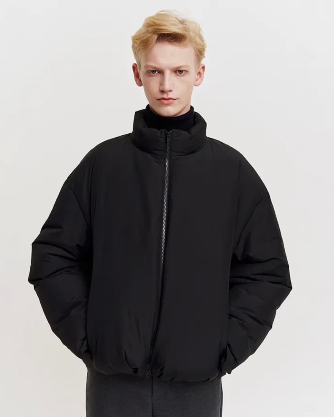 MMGL/ 플러피 다운 자켓 블랙/ XL 상품이미지1