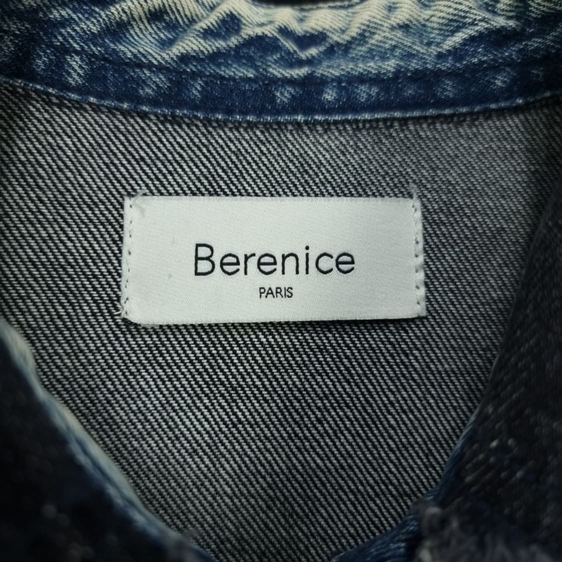 [베르니스] 19 S/S 빈티지 가공 투톤 오버핏 데님 자켓 P01541 상품이미지7