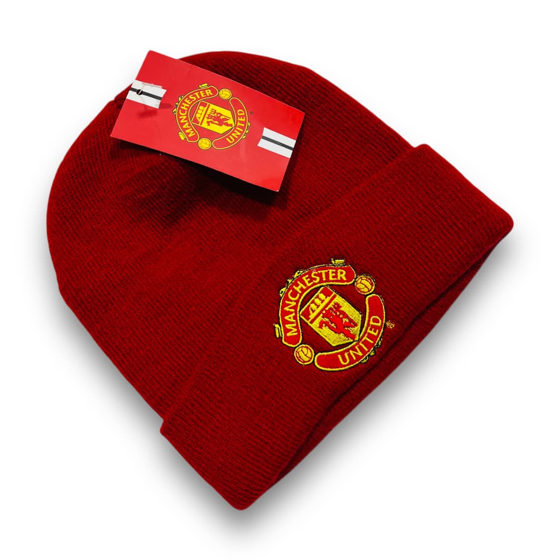 맨체스터 유나이티드 자수 로고 레드 데드스탁 비니 상품이미지1