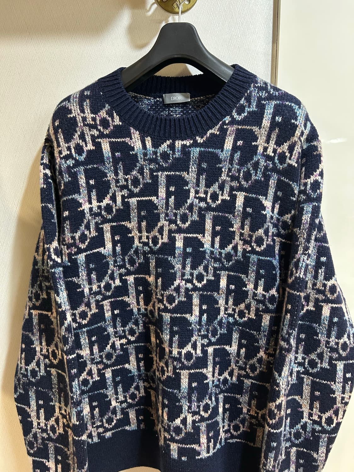 [새상품급,L] 디올 오블리크 자카드 니트 스웨터 상품이미지2