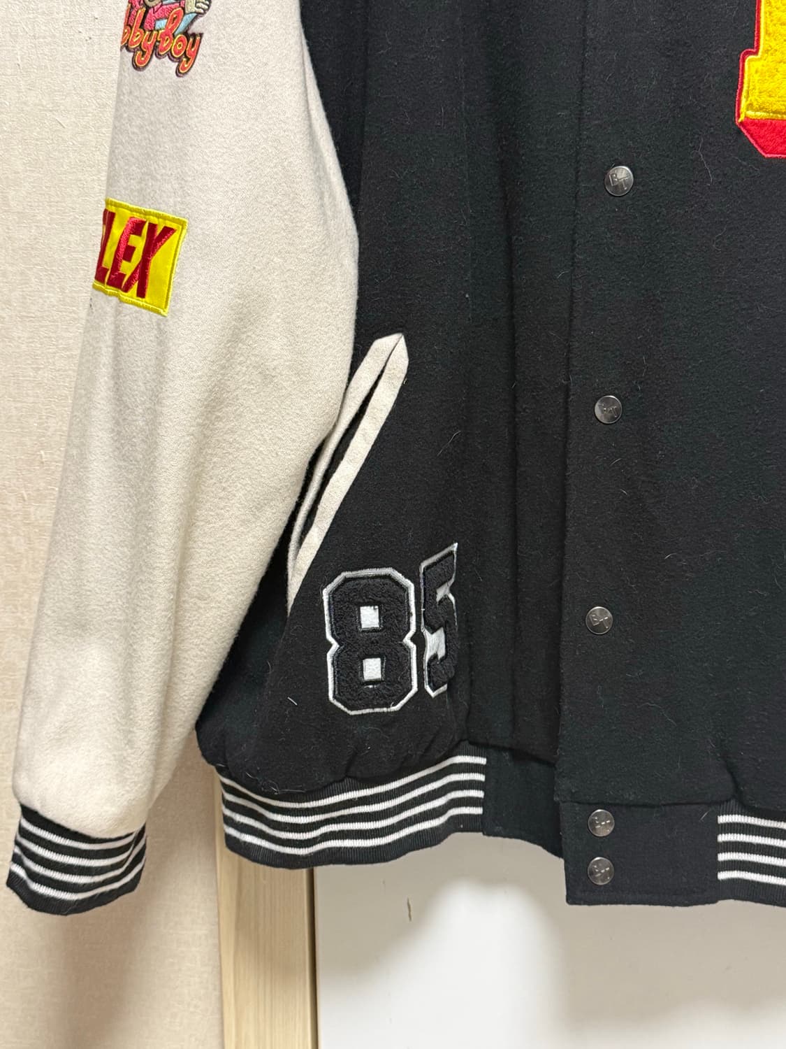 Logic 레터맨 야구 바시티 점퍼 상품이미지5