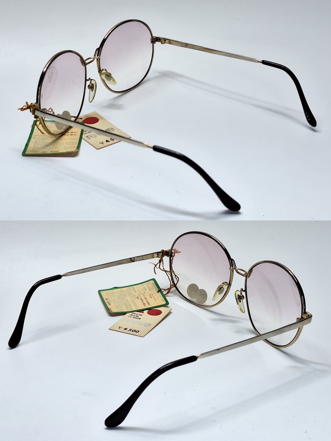 80s 일본제 빈티지 데드스톡 미사용/Reeve 557 라운드 선글라스  상품이미지5