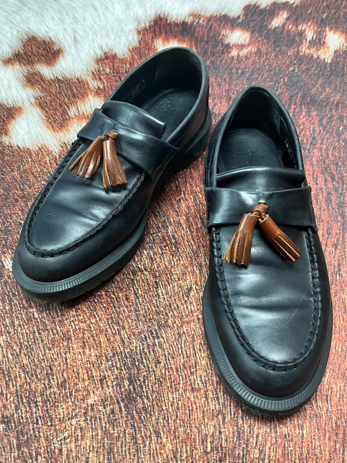 [270] 닥터마틴 아드리안 블랙 브라운 테슬 로퍼 상품이미지1