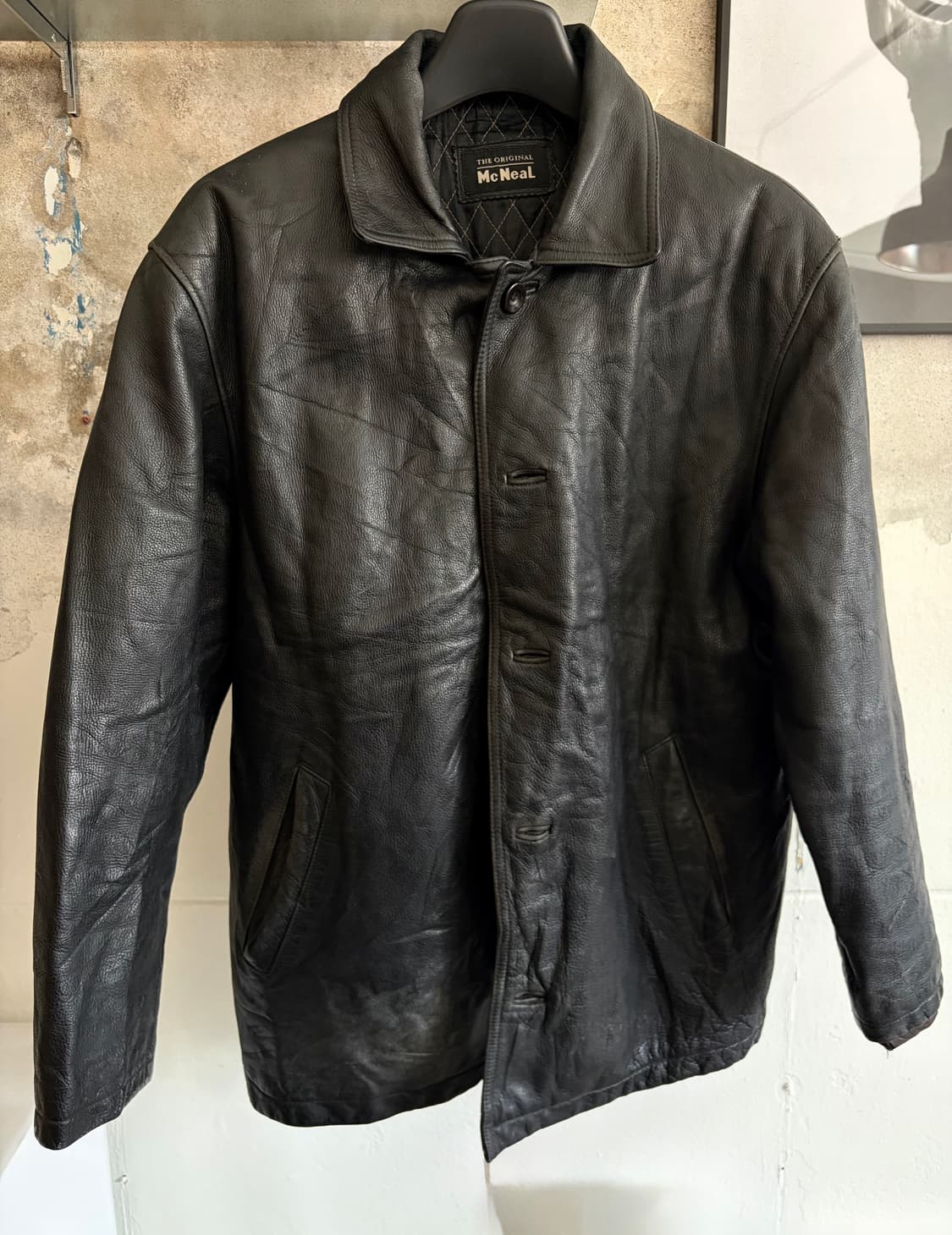 올드 유로 레더 자켓 상품이미지1