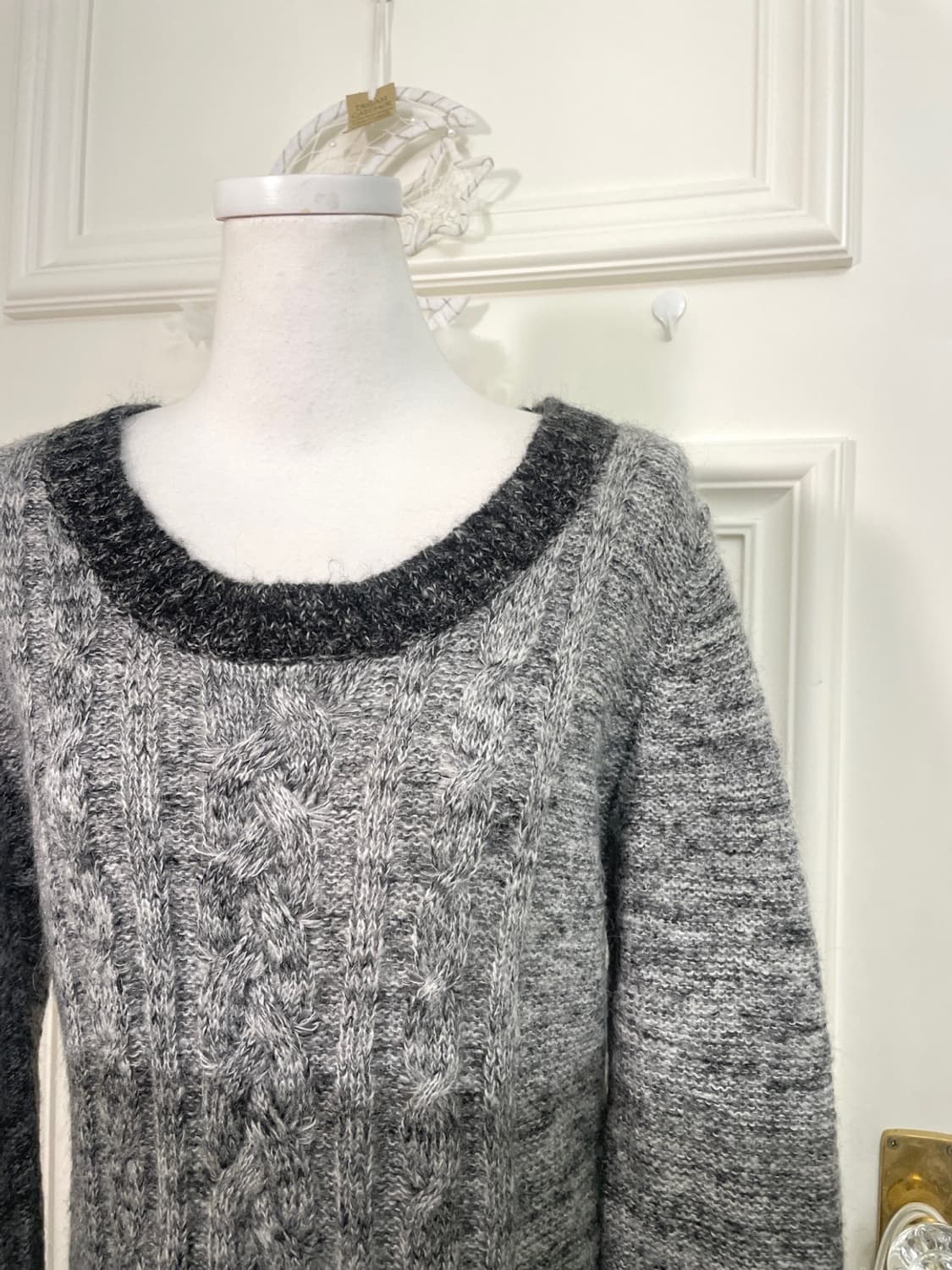 charcoal gradation midi wool sweater opc 상품이미지6