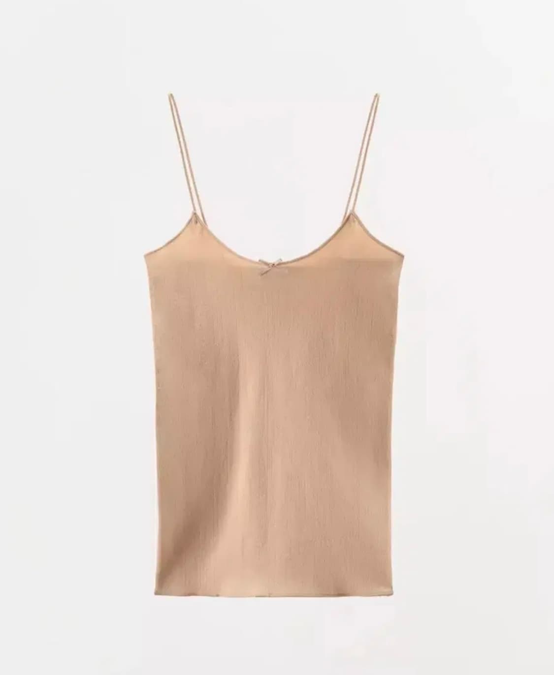 ZARA 자라 리본 매듭 포인트 멜빵 탑, 자라 아일렛 나시 상품이미지4