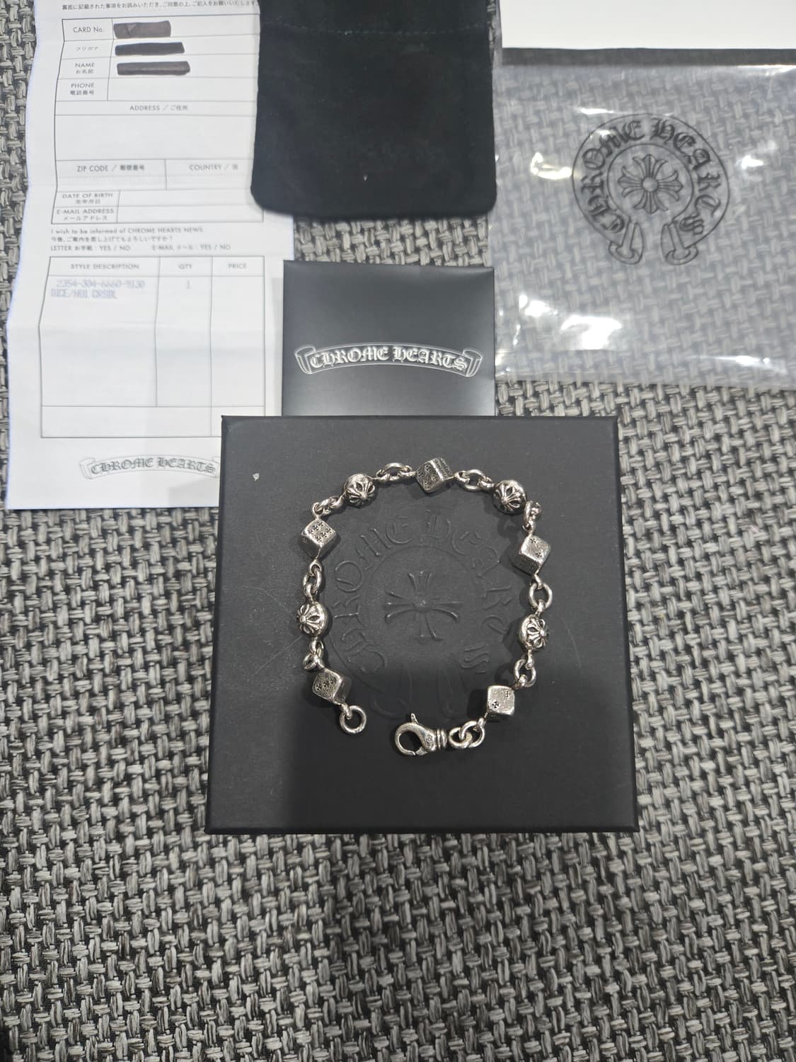 크롬하츠 다이스 팔찌 정품 상품이미지2