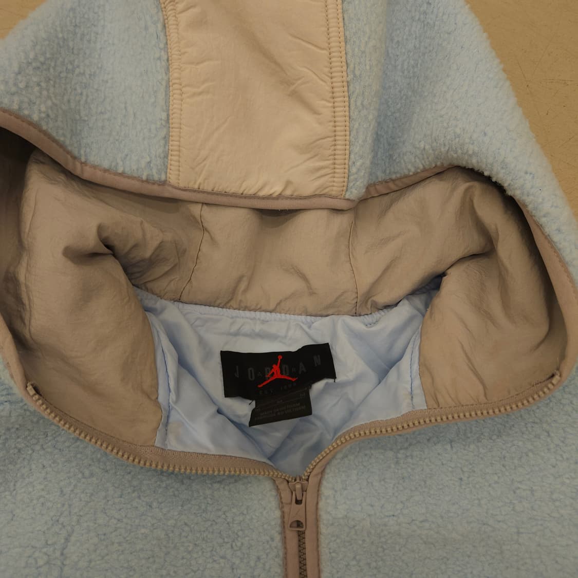 조던 배색 크롭 플리스 아노락 집업 상품이미지4