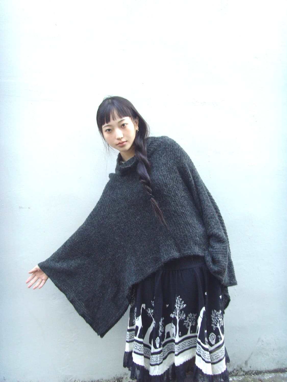 Jpn vintage poncho sweater  상품이미지5