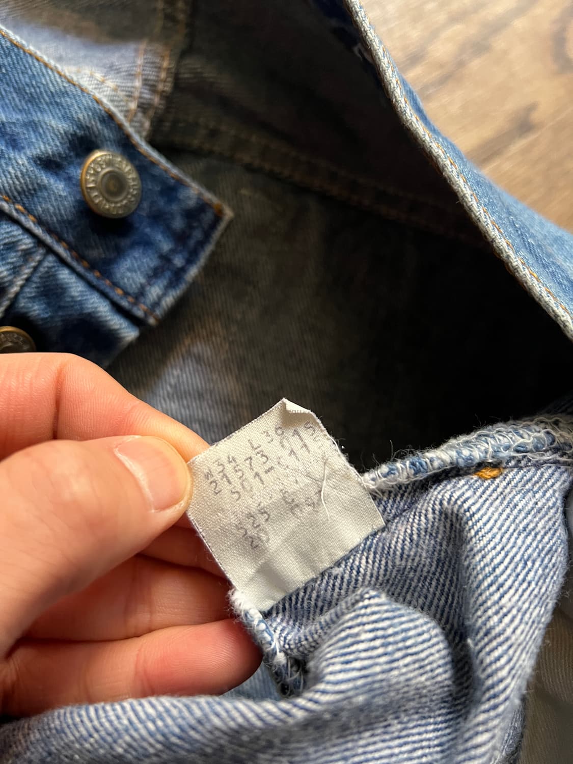 [34]80's 리바이스 501 Made in USA 데님 팬츠 S45 상품이미지7