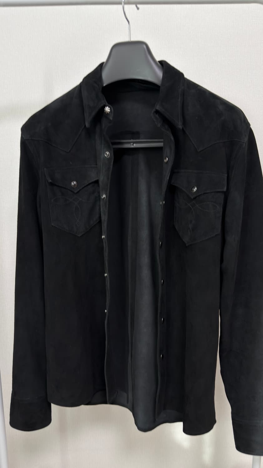 Rrl 더블알엘 웨스턴 스웨이드레더셔츠 상품이미지1