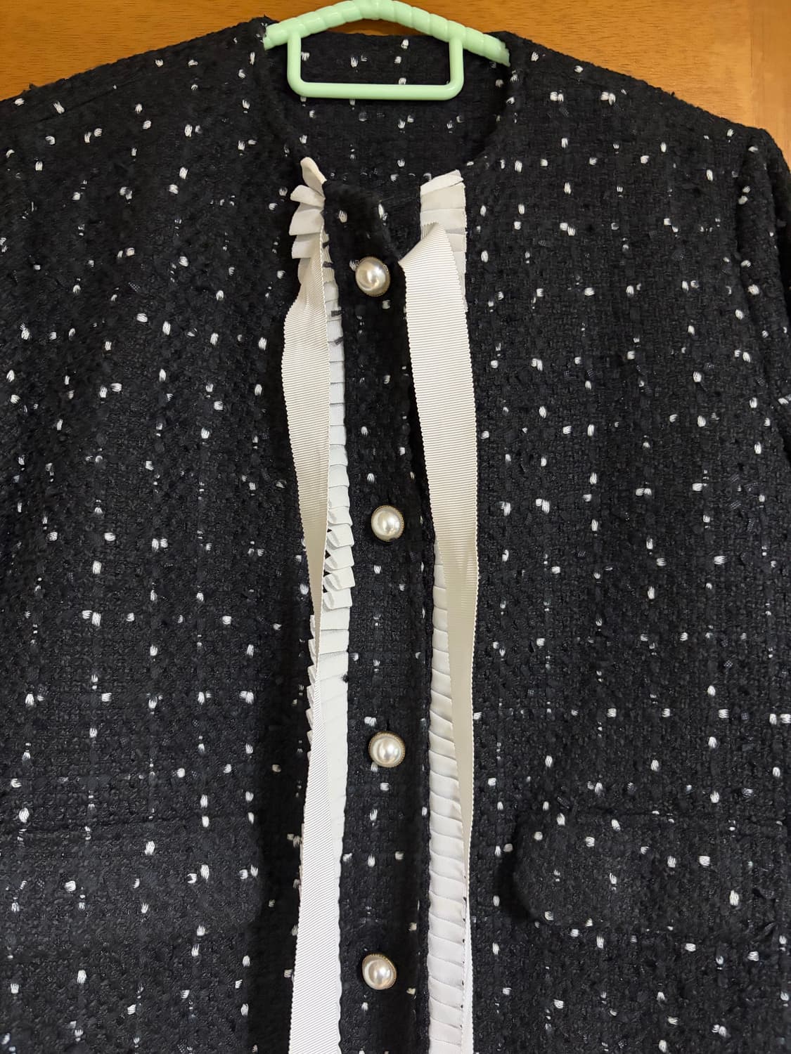 블랙 트위드 투피스 상품이미지3