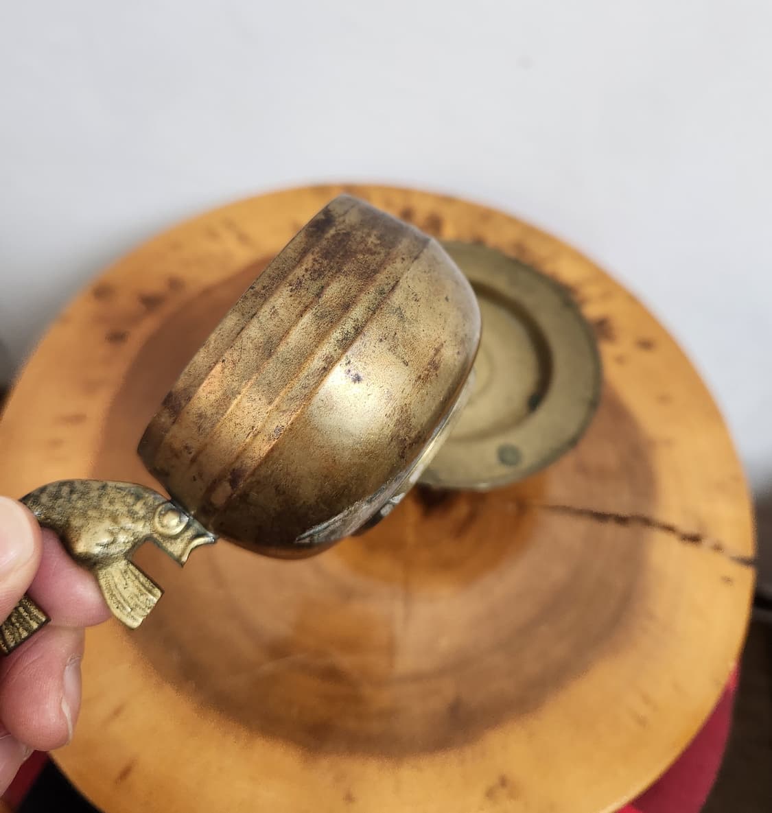 골동품 빈티지 앤틱 황동 찻잔 세트 상품이미지4