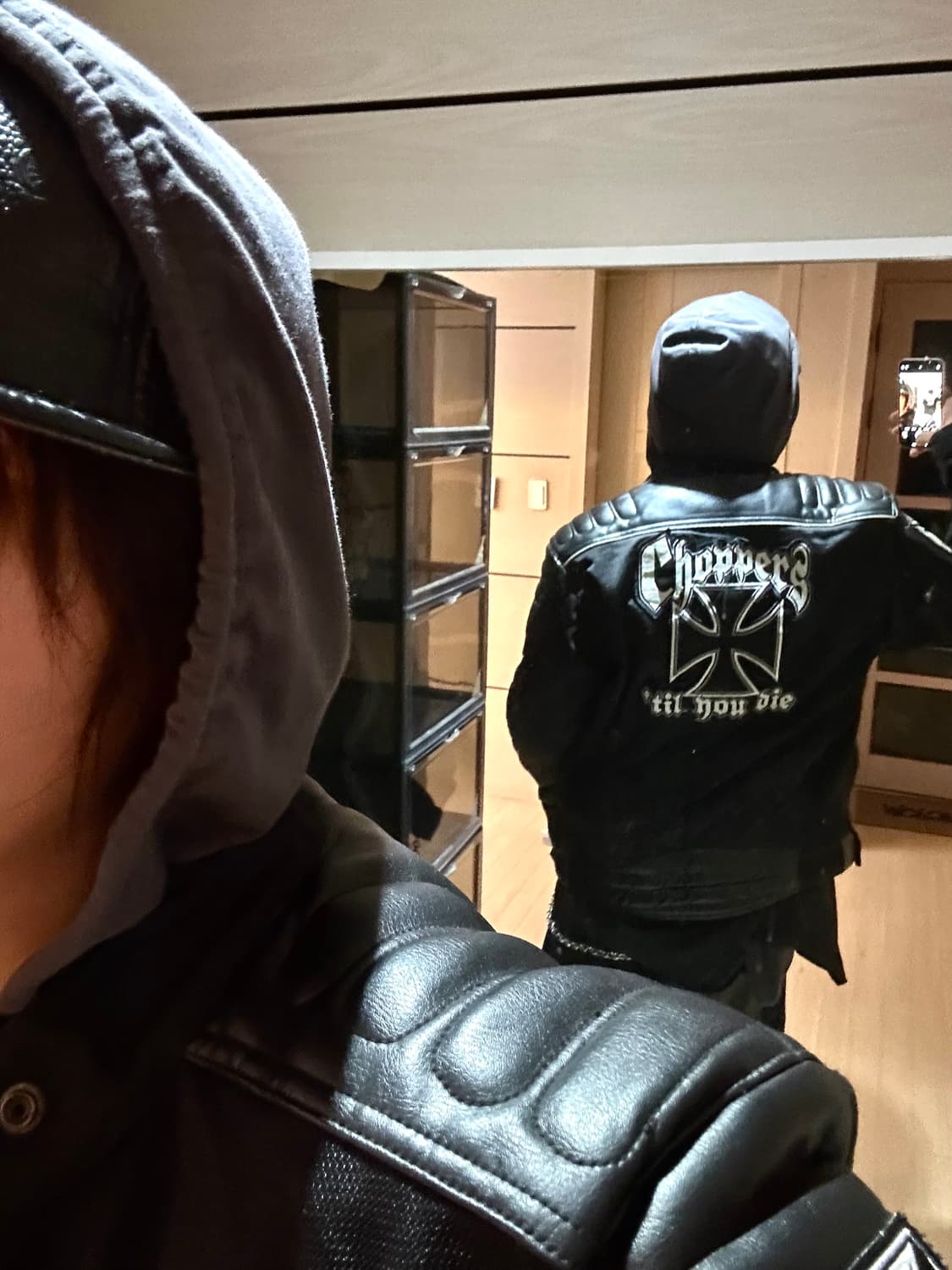 Custom Cow Leather Biker Jacket 상품이미지6