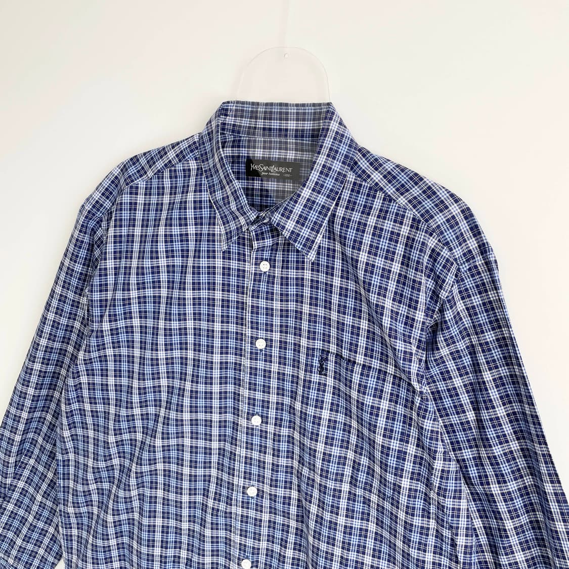 F2 YSL 입생로랑 체크셔츠 100사이즈 상품이미지2