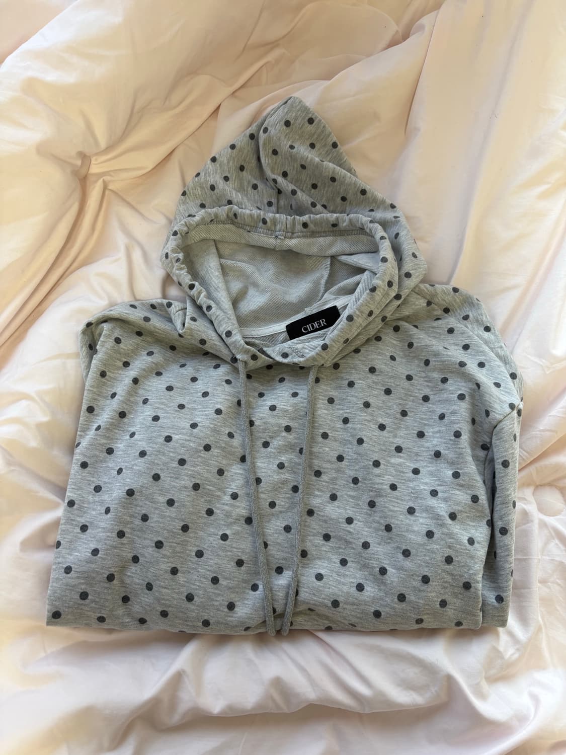 샵사이다 도트 후디 TERRY POLKA DOT LONG SLEEVE D 상품이미지3