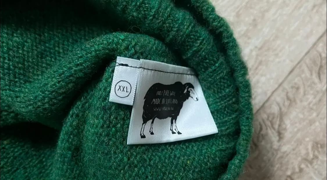 XXL 하울린 쉐기독 니트 초록 상품이미지2