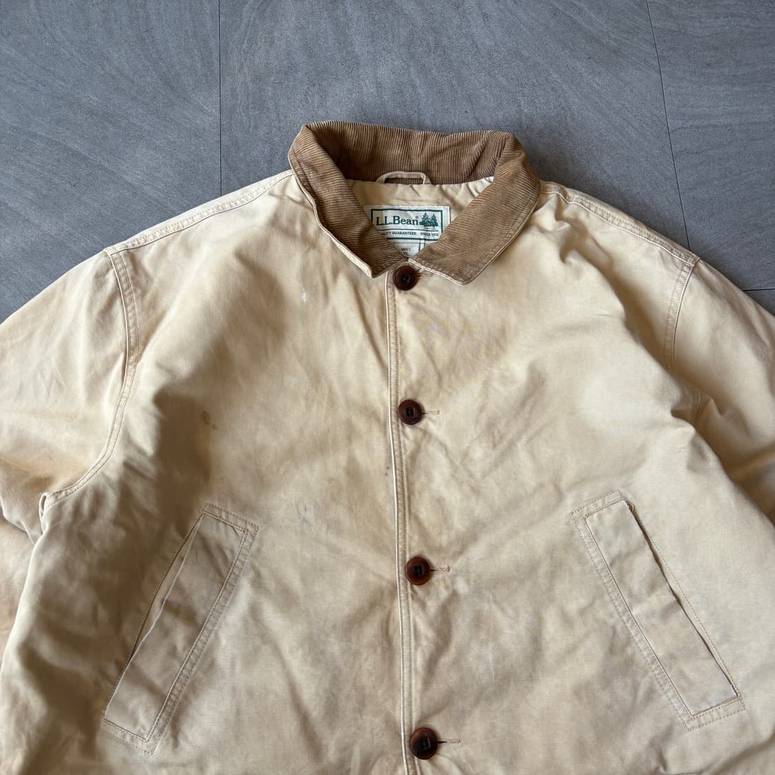 L.L.bean 엘엘빈 베이지 헌팅 자켓 상품이미지2