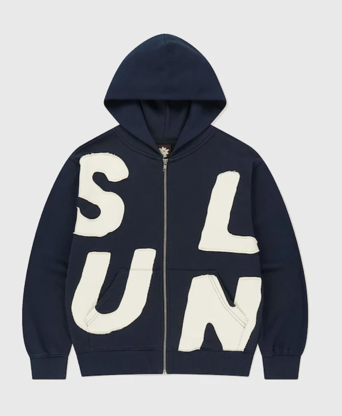 SUNLOVE Capital Zip Up Hoodie Navy 상품이미지1