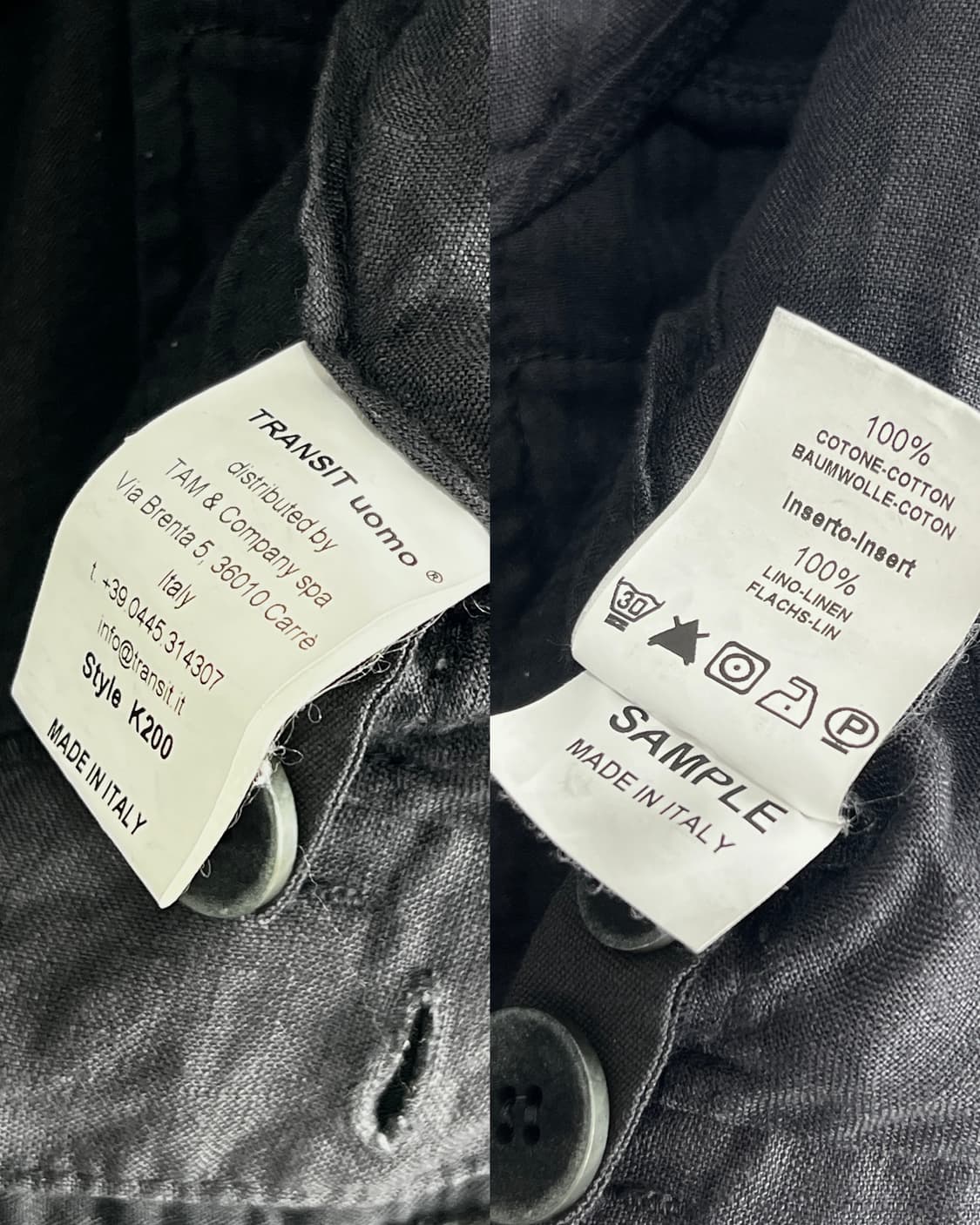 TRANSIT UOMO LINEN LONG LEG PANTS 상품이미지10