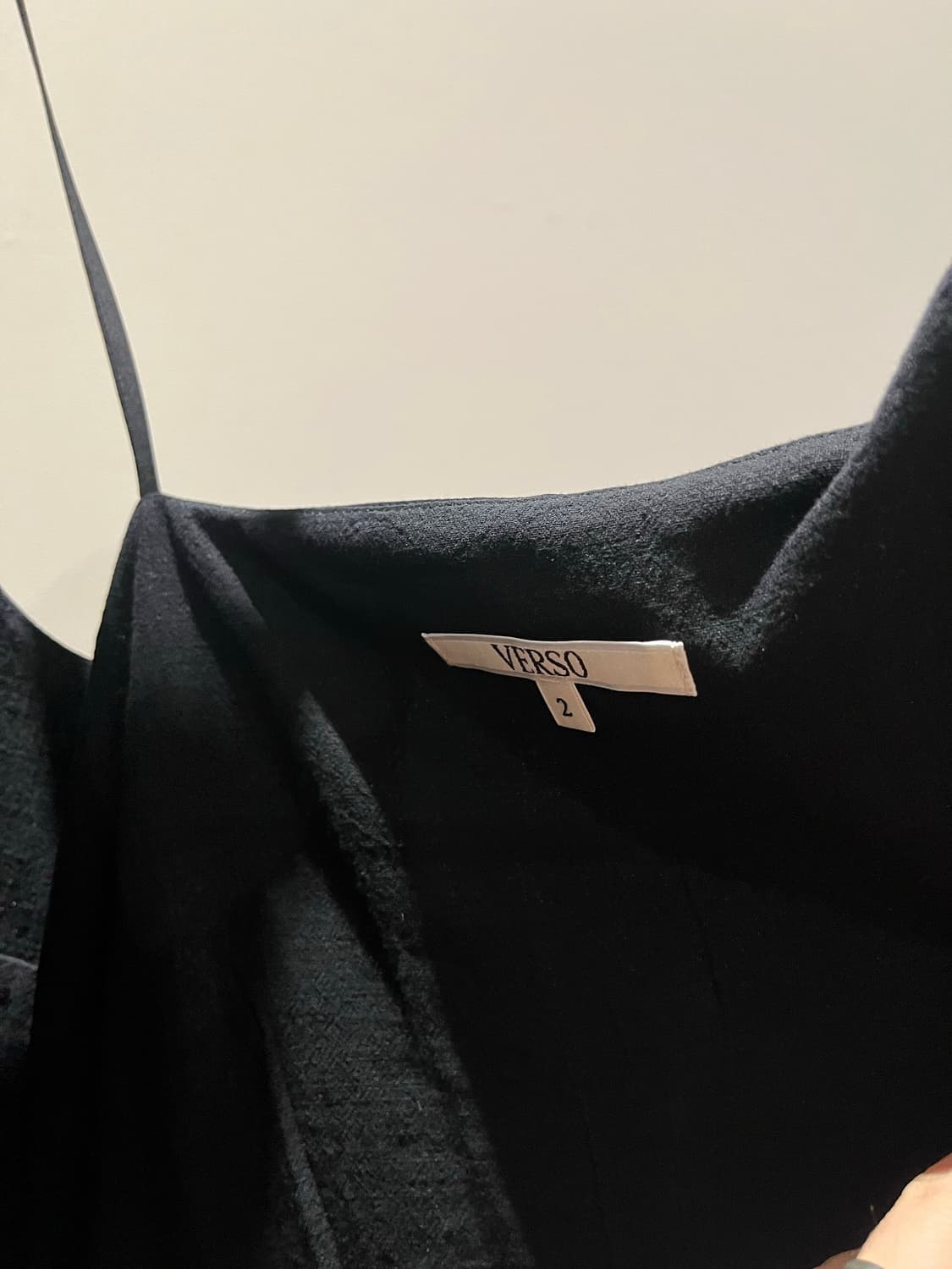 *새상품 VERSO 에쉬메트릭 레이스 원피스 블랙 상품이미지5