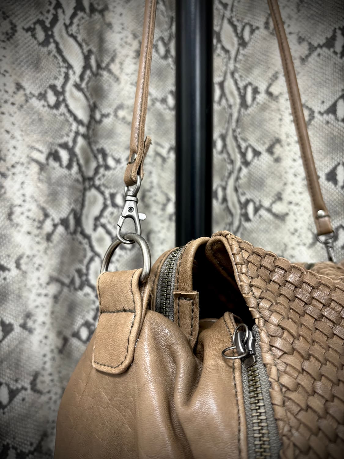 [Y2K Made in italy] Lamb Skin Zip Detail 상품이미지4