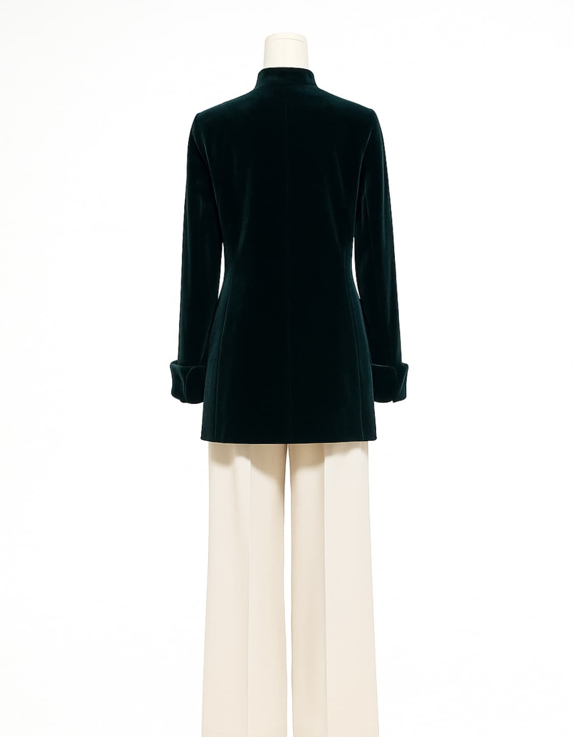 아크리스 AKRIS 다크 그린 벨벳 자켓 상품이미지3