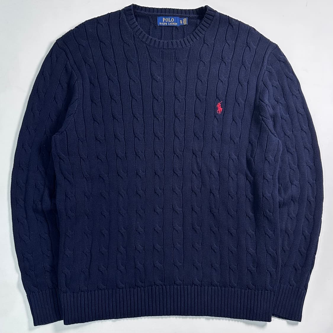 폴로 랄프로렌 네이비 케이블 니트 상품이미지1