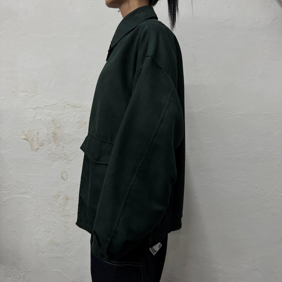 레이지블루(RAGE BLUE) 다크그린 스웨이드 집업 블루종 자켓 상품이미지2