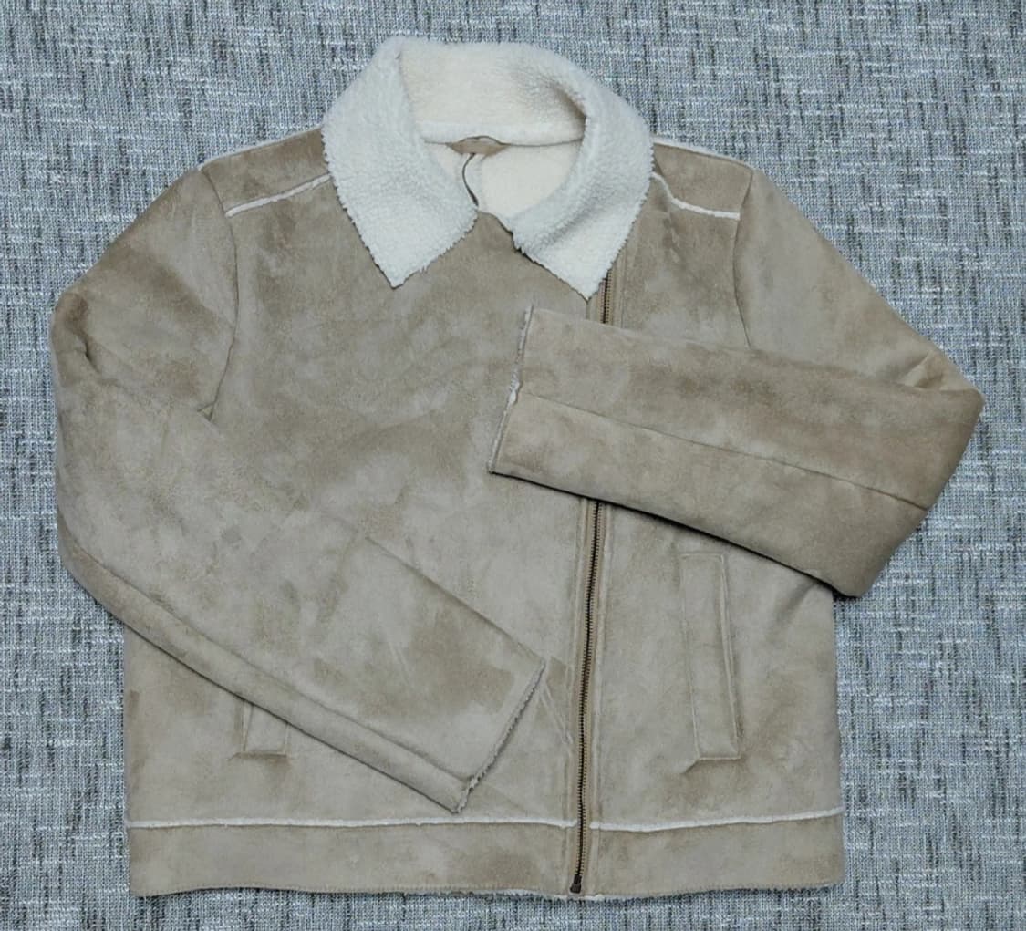 일본 GU 여성 무스탕 자켓 L 상품이미지4