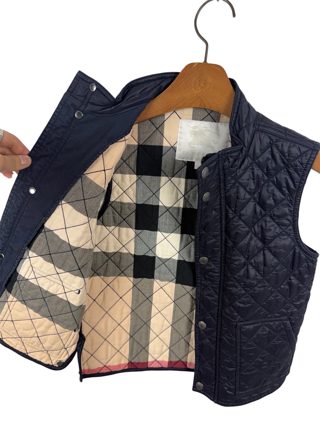 버버리 퀼팅 경량 조끼패딩 키즈10Y 140 상품이미지2