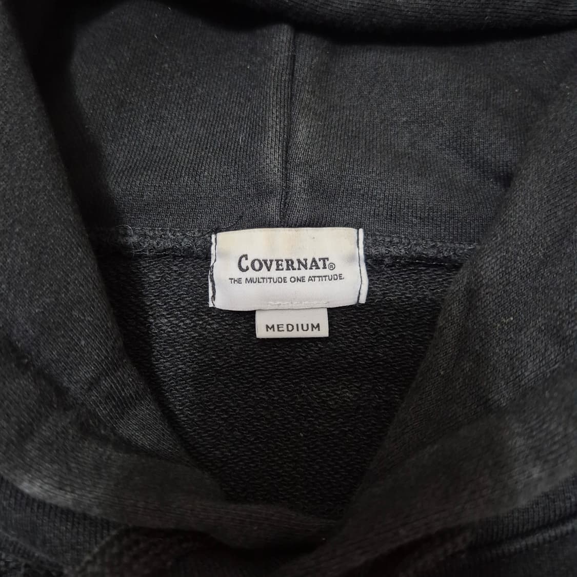 커버낫 남여공용 빅로고 와펜 후드티 상품이미지6