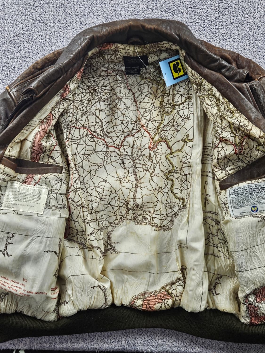 아비렉스 할리우드 엣 워 A-2 가죽 자켓 ( S ) / 11280 상품이미지10