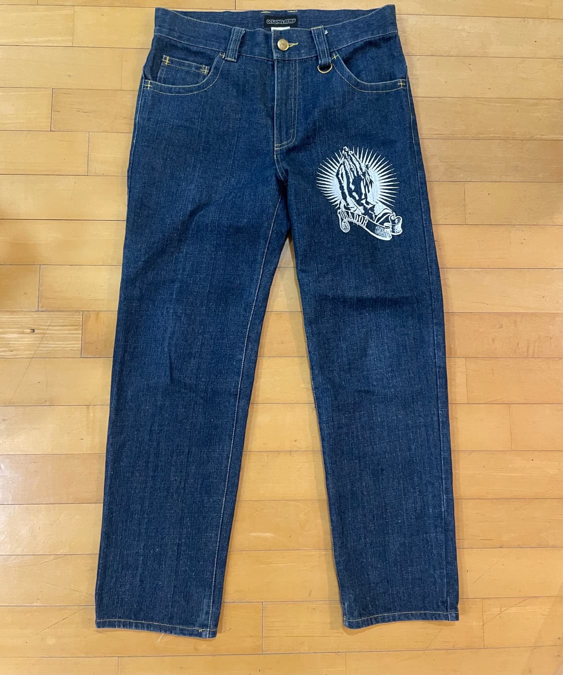 빈티지 데님진 청바지 체인스티치 진 상품이미지4