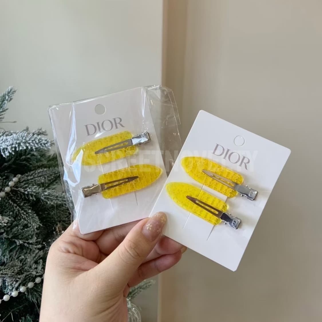 디올뷰티 헤어클립 옐로우 세트 (2ps) 상품이미지4