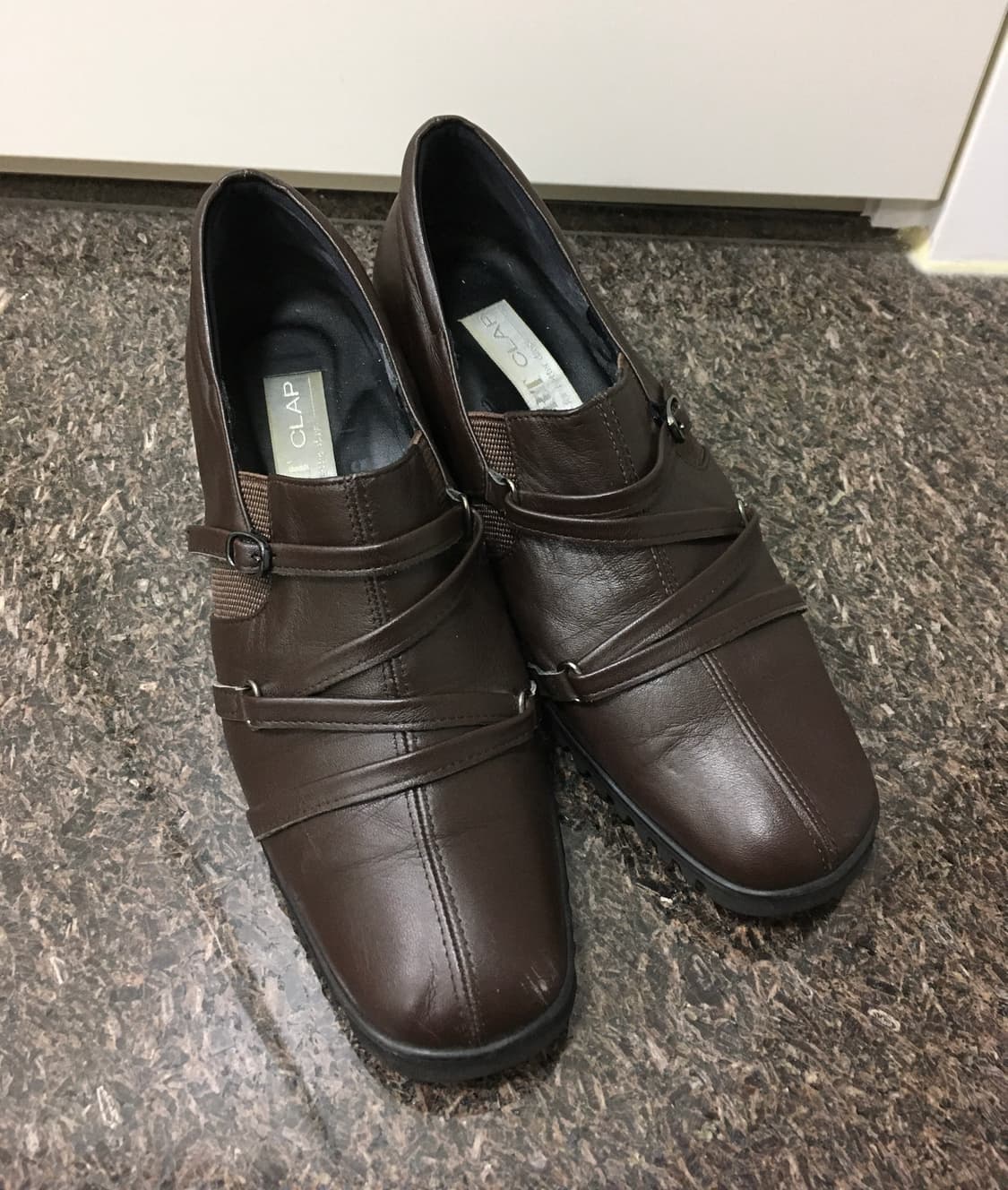 브라운 레더 로퍼 구두 상품이미지2