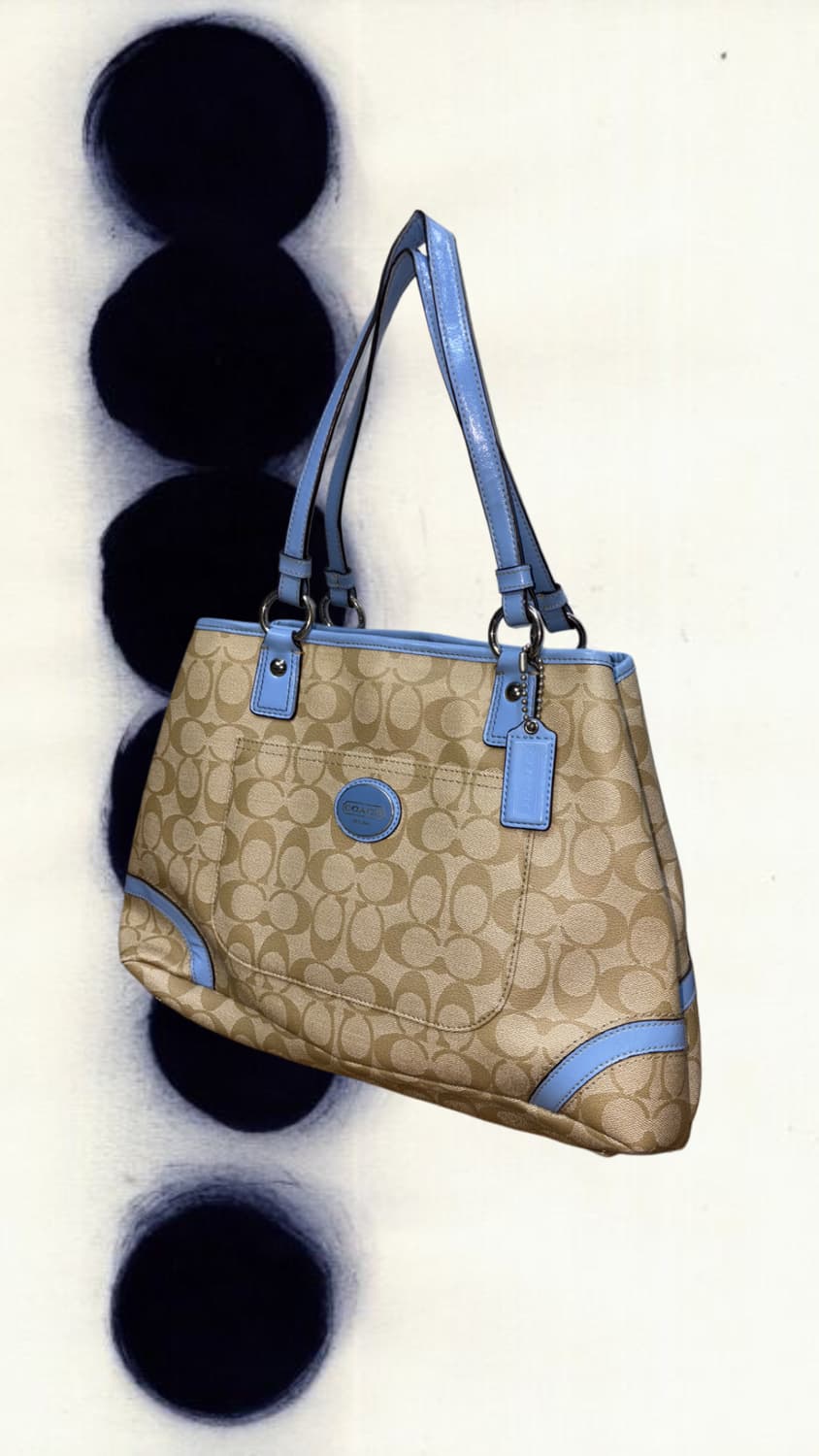 코치 페이튼 시그니처 헤리티지 토트백 스카이 상품이미지1