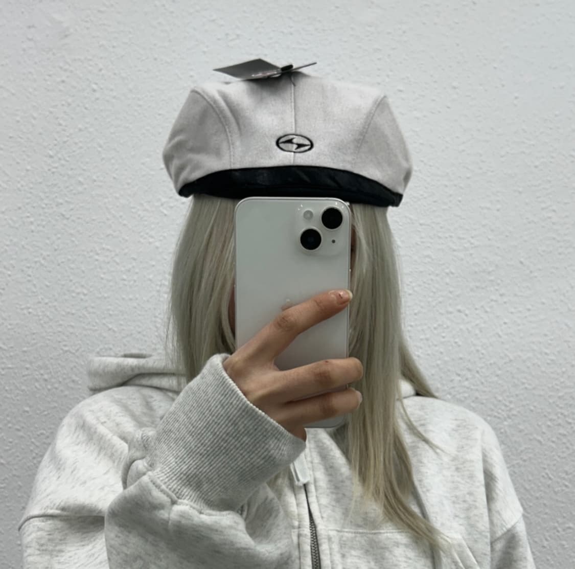 나이키 90's 블랙 스우시 화이트 헌팅캡 상품이미지2