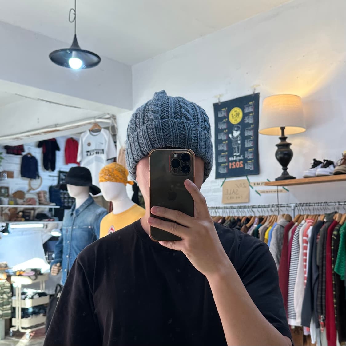 (착용컷) 니트 비니 상품이미지2