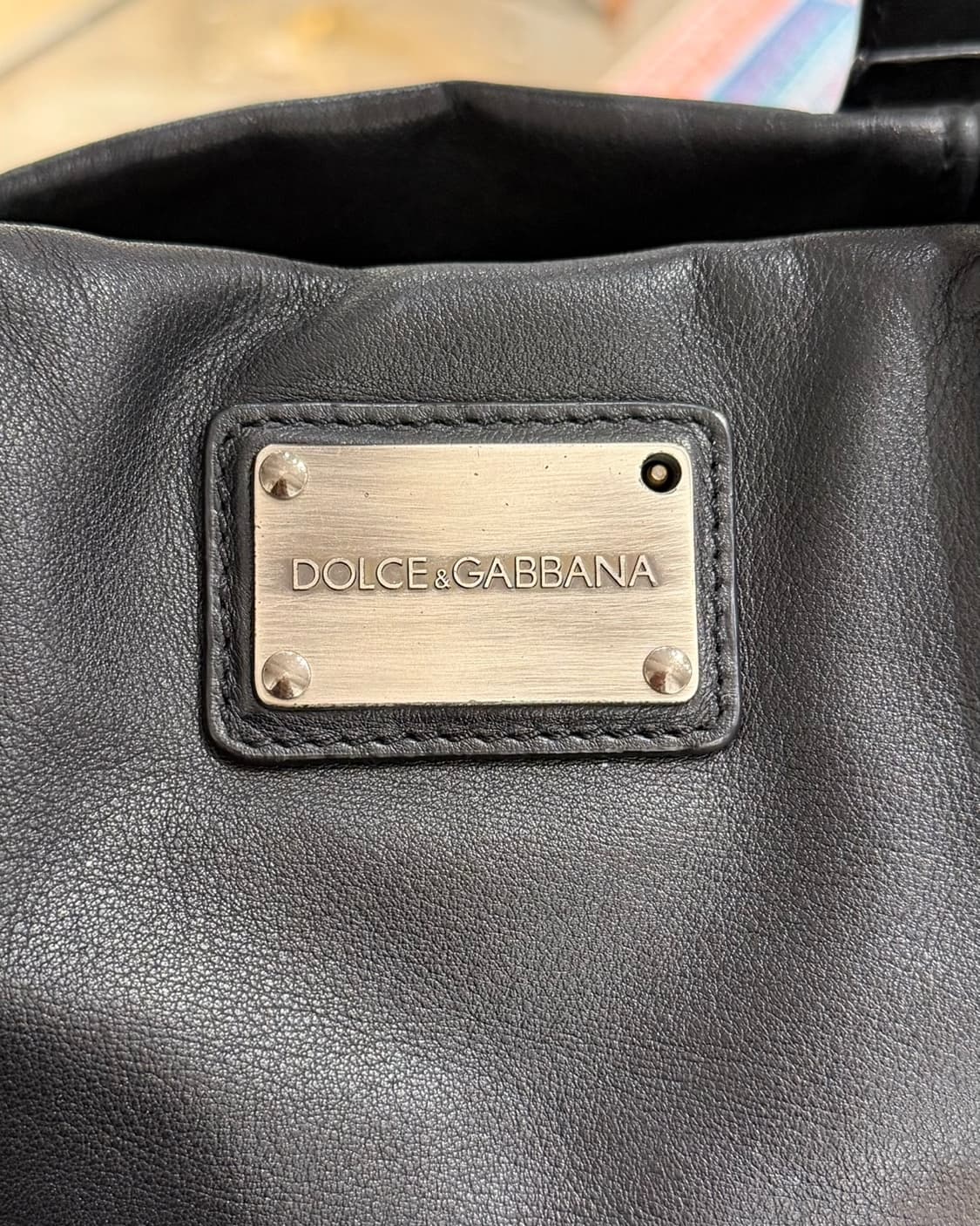 돌체앤가바나 블랙 레더 토트백 상품이미지7