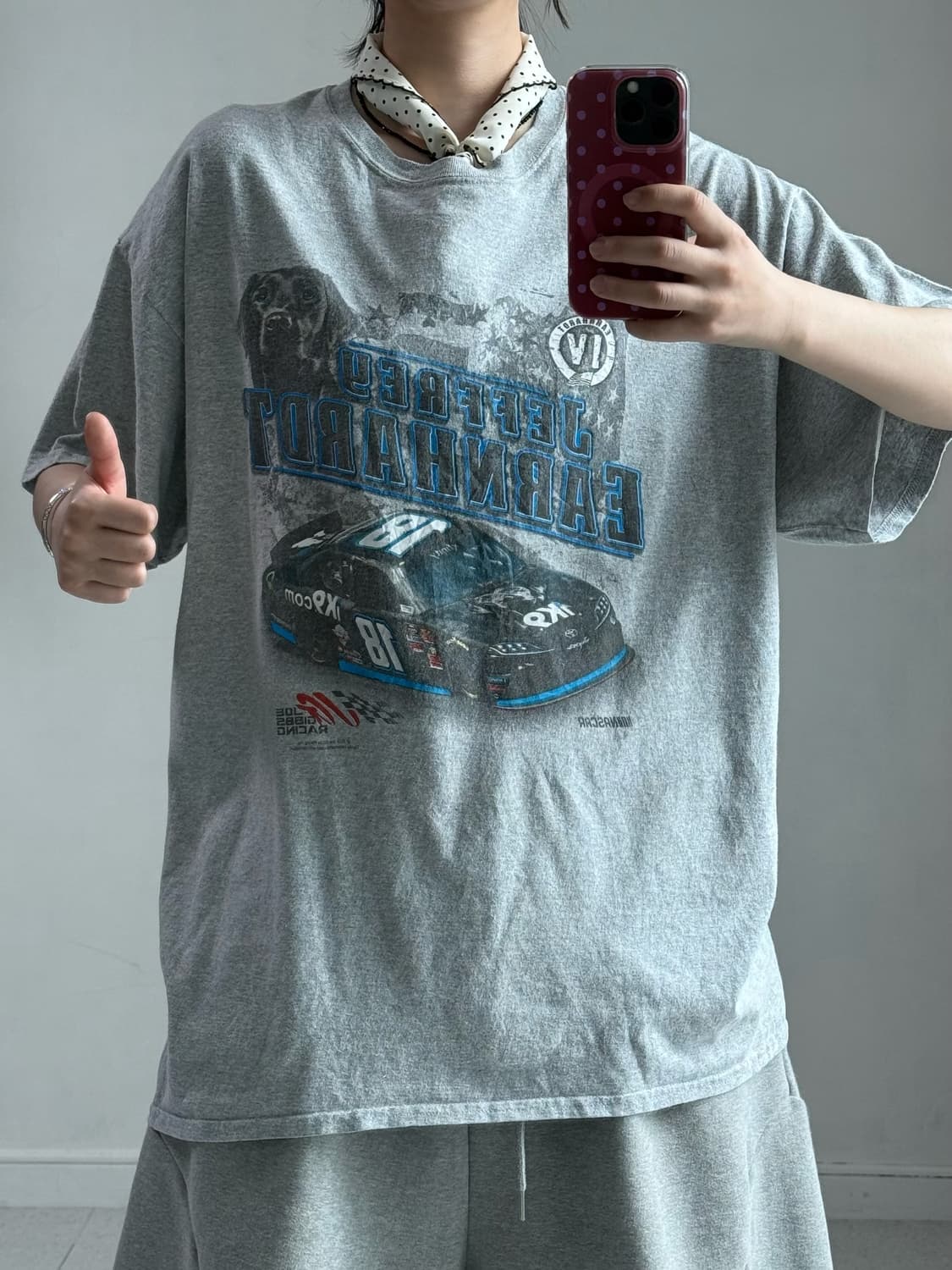 나스카 레이싱 그레이 반팔티 상품이미지1