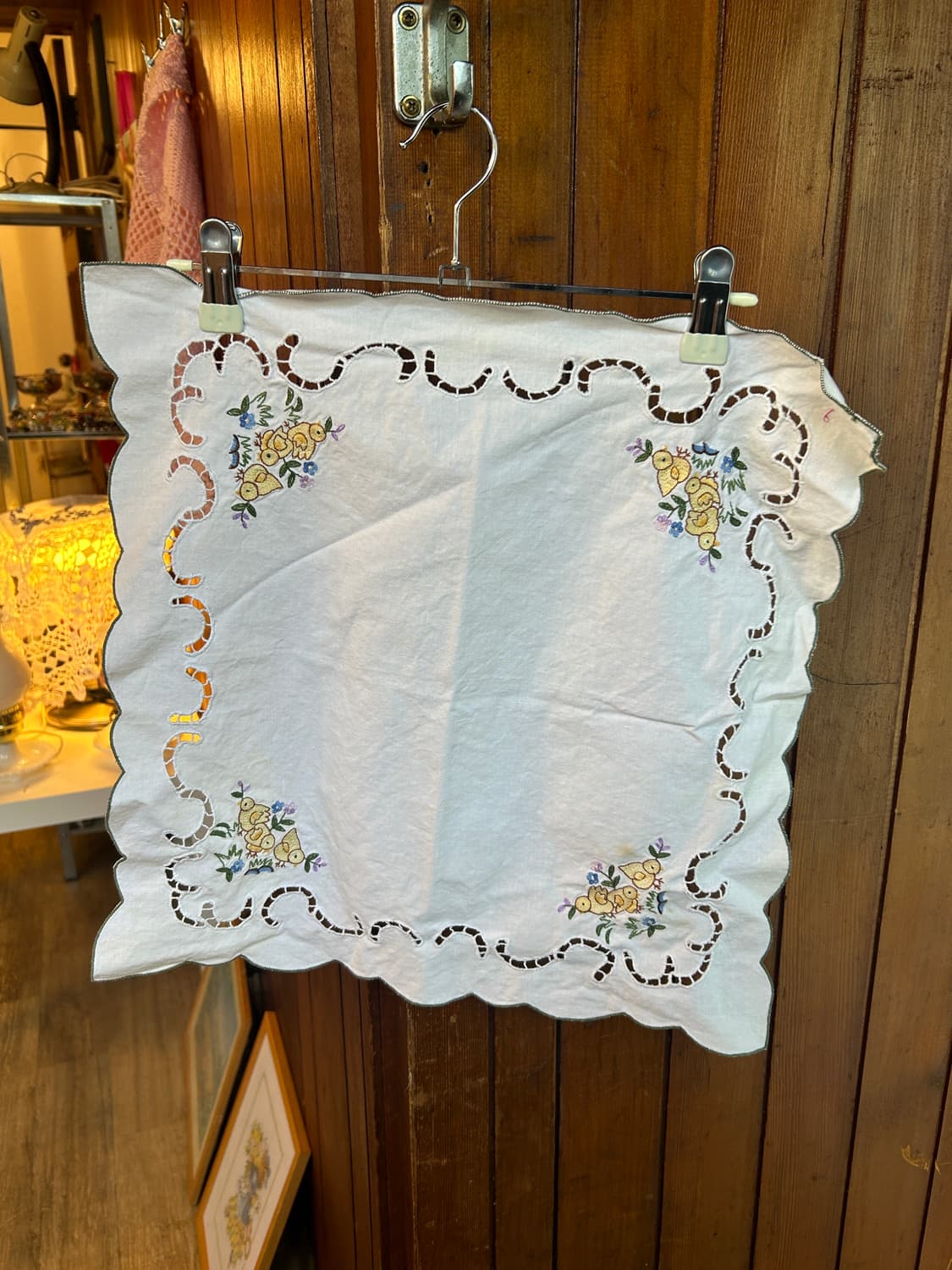 오리 손자수 손수건 상품이미지1