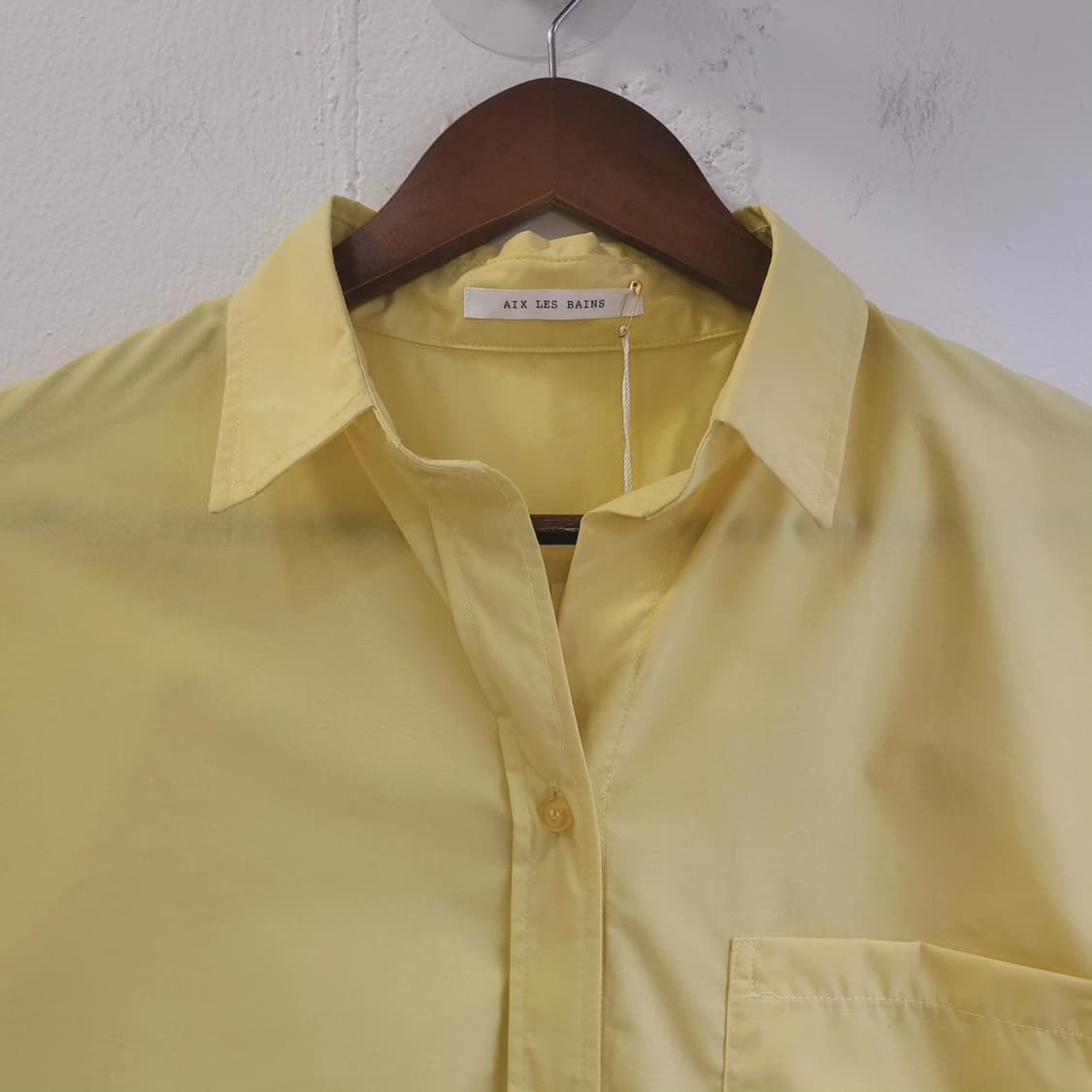 Aix les bains 바스락 옐로 셔츠 상품이미지3