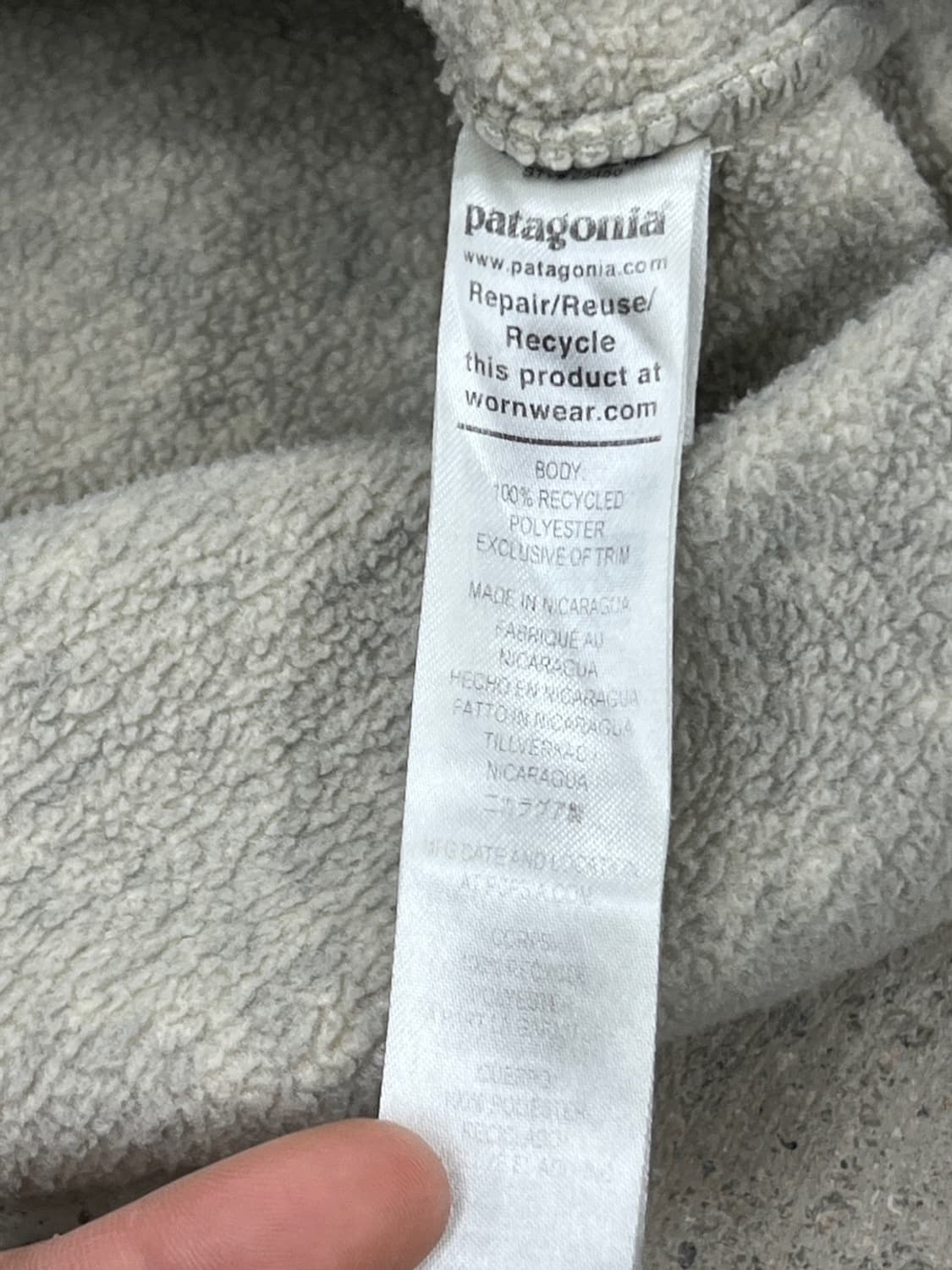 파타고니아 신칠라 오트밀 헤더 스냅 플리스 상품이미지7