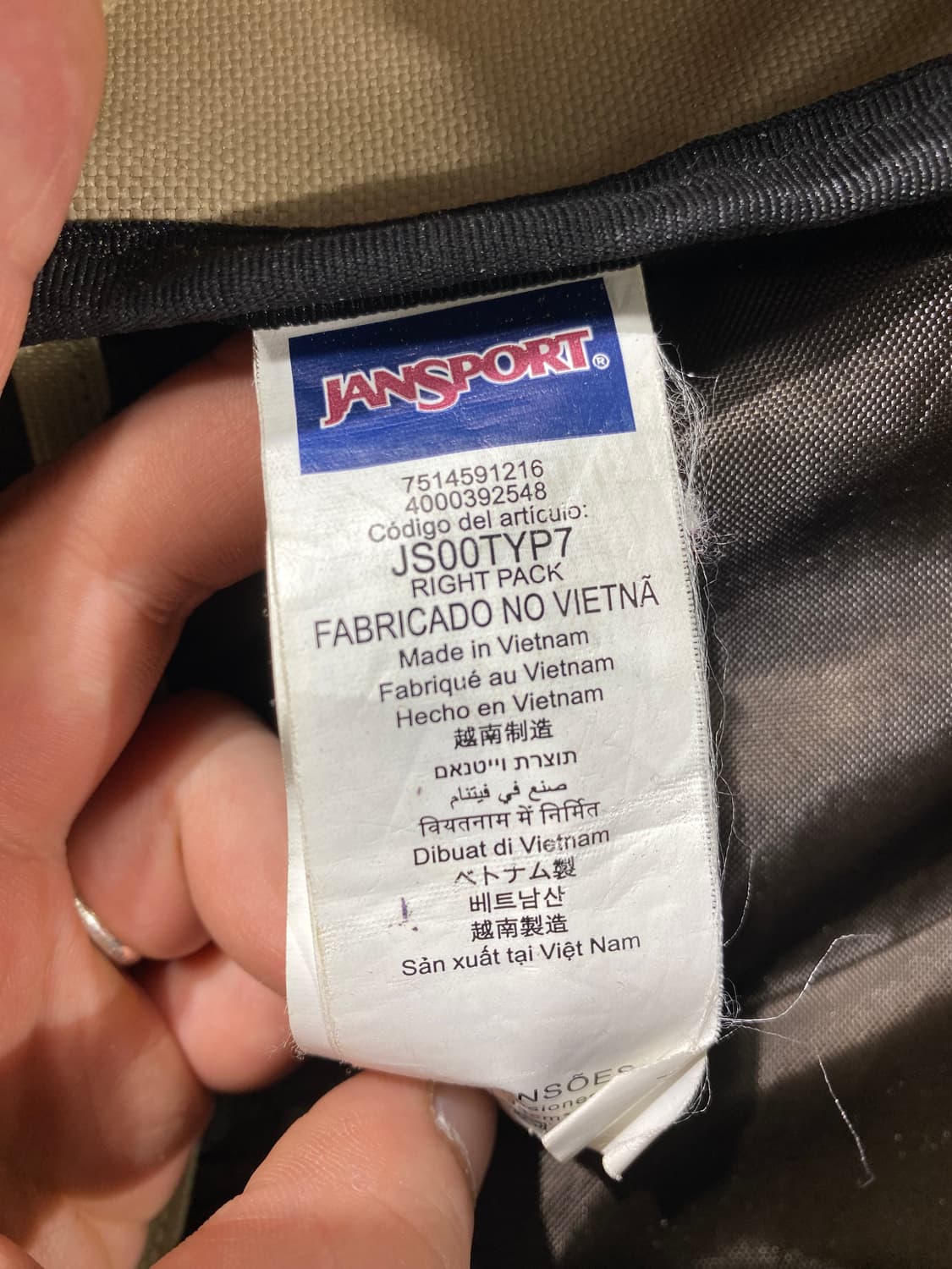[39*54] Jansport 잔스포츠 스웨이드 바텀 백팩 상품이미지8
