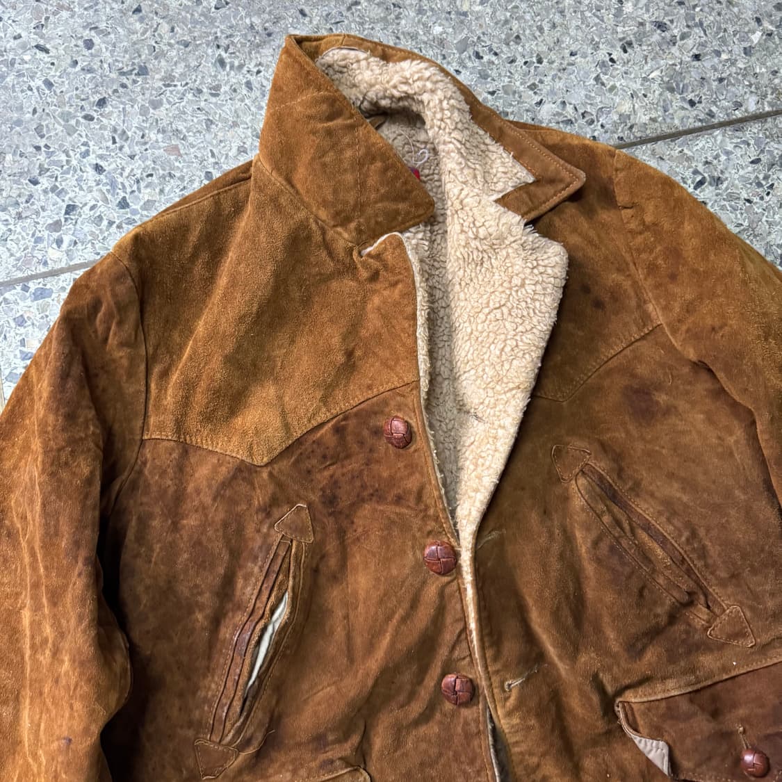 [M~L] 80s Schott Western 스웨이드 웨스턴 자켓 상품이미지7