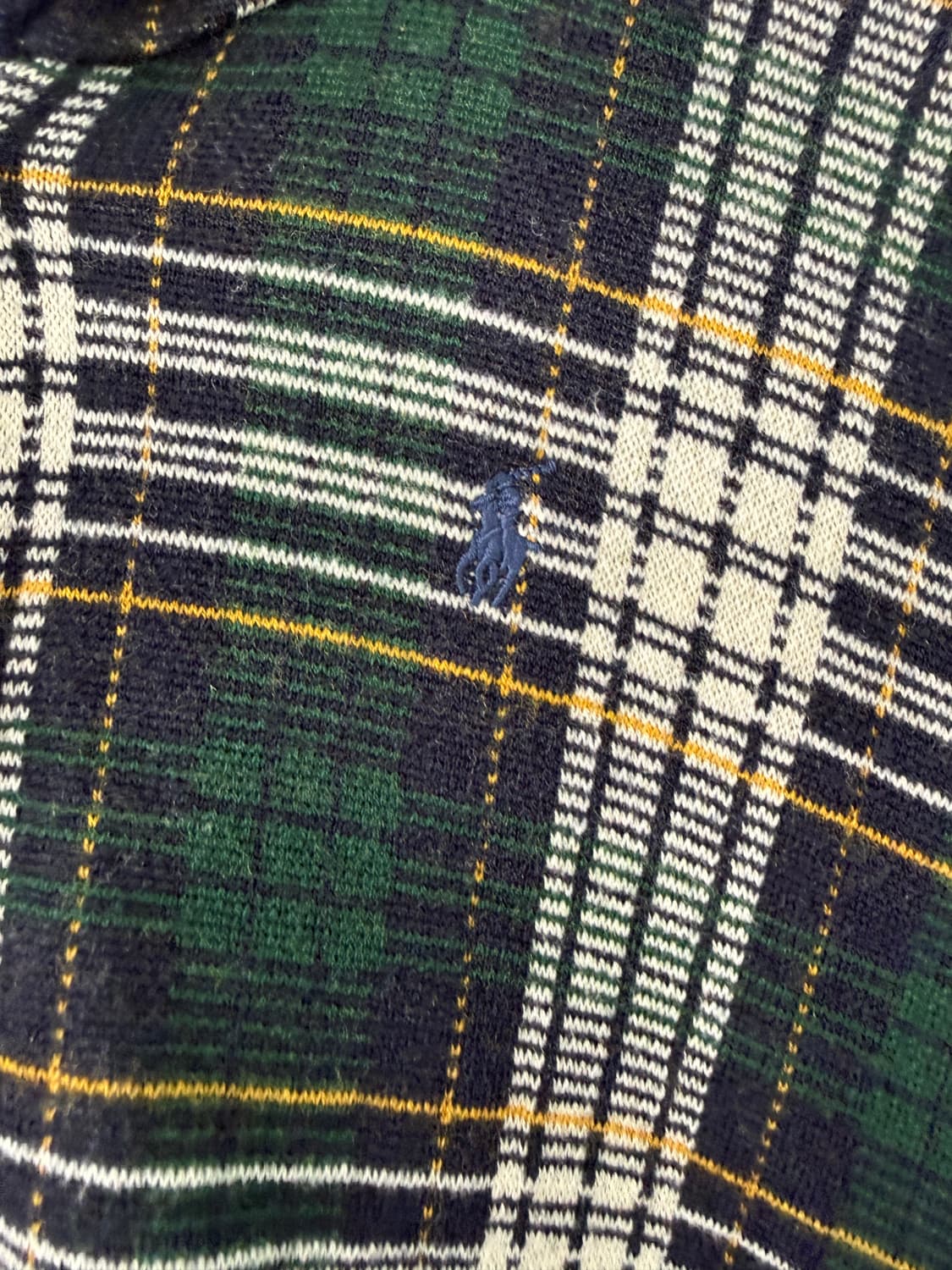 폴로 랄프로렌 키즈 체크 니트 케이프 5t (여자44) 거의새것 상품이미지4