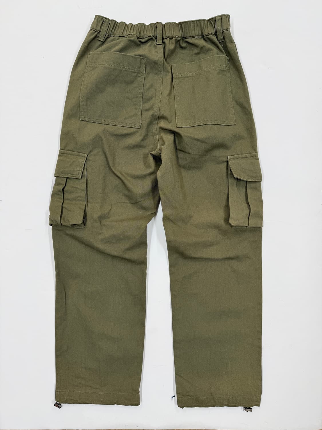 올리브 카키 코튼 카고 팬츠 상품이미지4