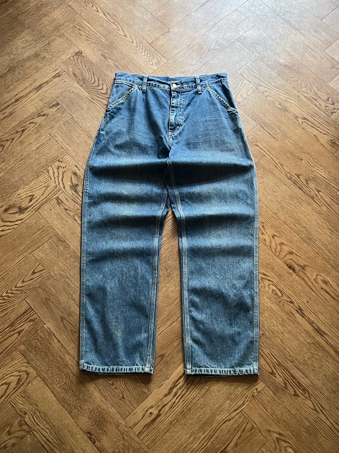 [29]칼하트 SIMPLE PANTS 싱글니 카펜터 데님 팬츠 상품이미지2