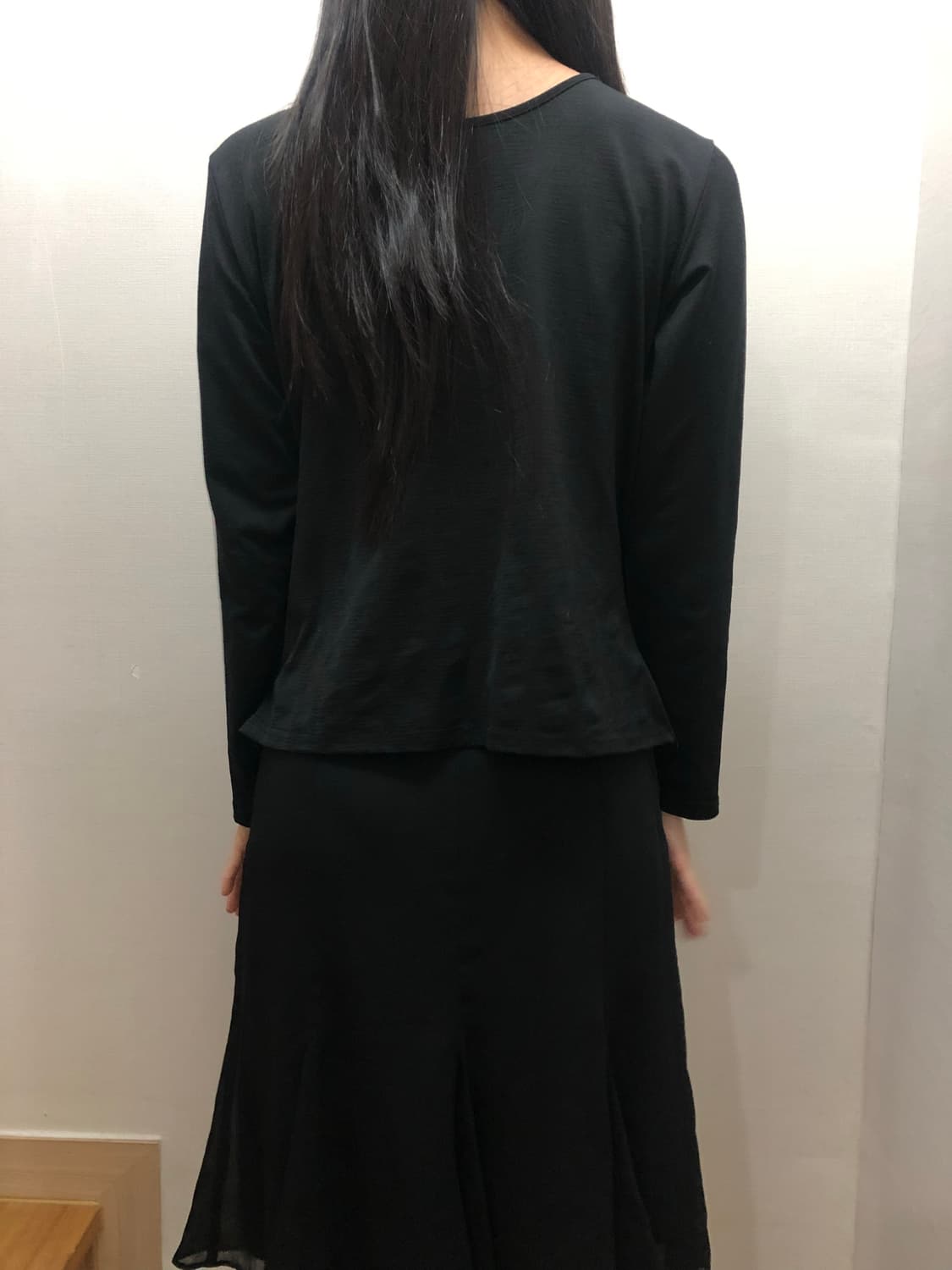 빈티지 블랙 레이어드 탑 상품이미지6